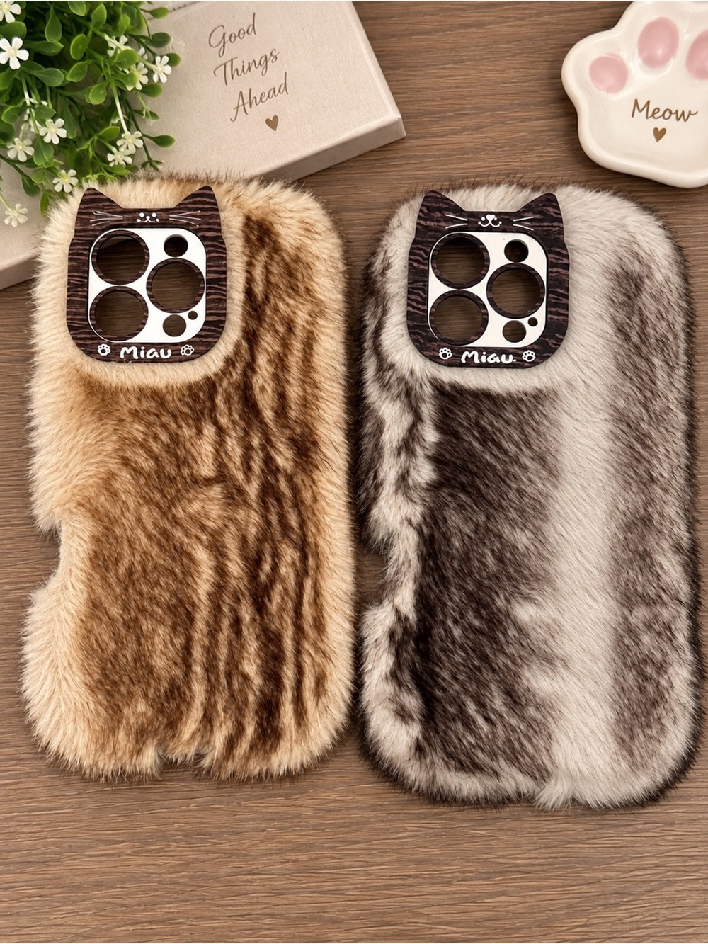 🐾 Faux Mink iPhone 16 Pro Max Phone Cases